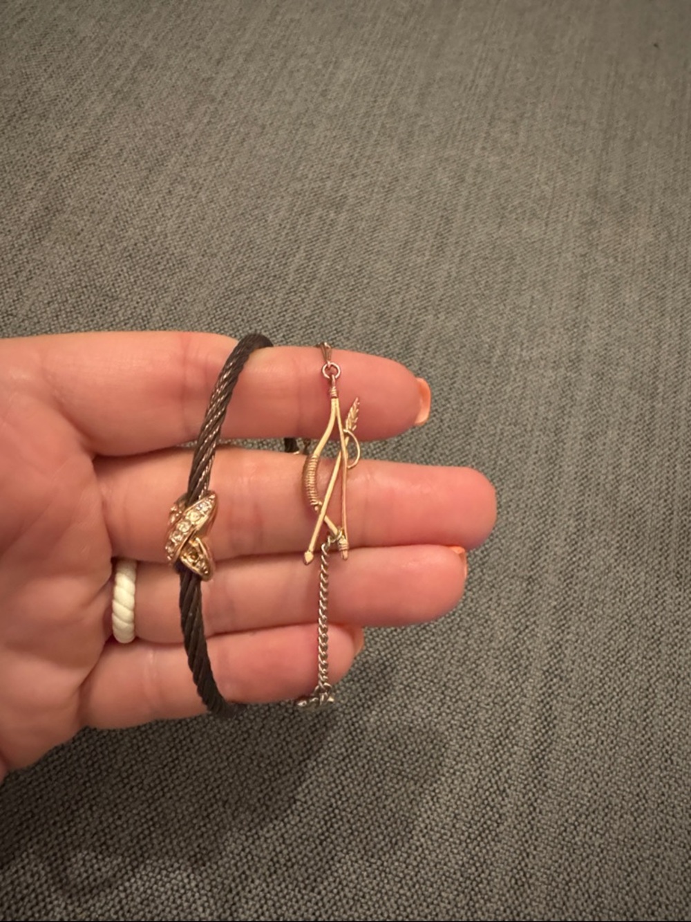 Two fossil bracelets